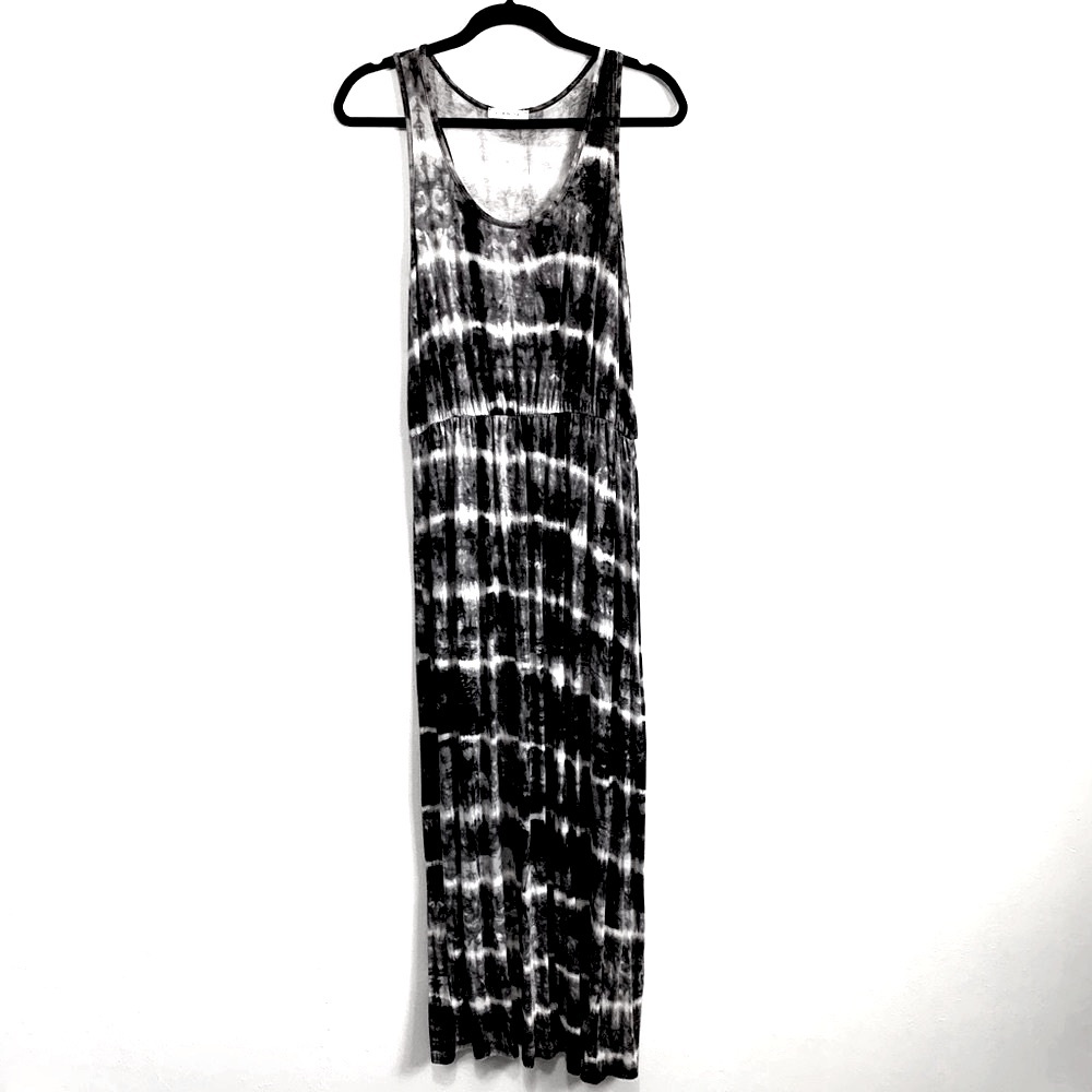 Viamor Tie Dye Sleeveless Maxi Dress
